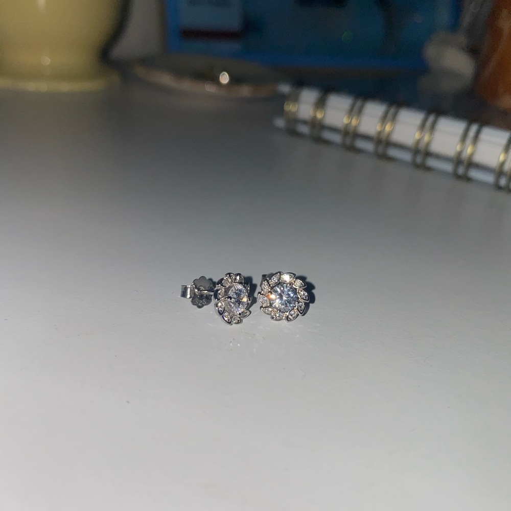 fake diamond earrings